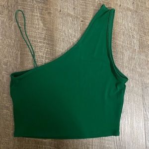 ⚡️3 for $15⚡️ Green asymmetrical crop top